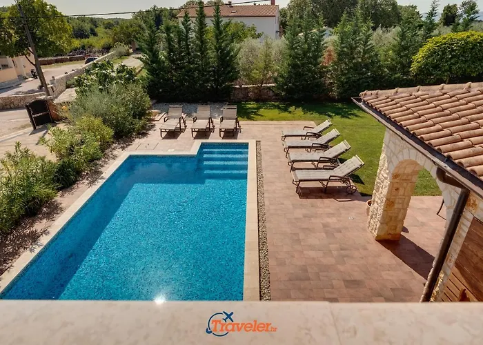 Romantic With A Large Pool And Garden In A Quiet Area - By Traveler Tourist Agency Krk Id 2158