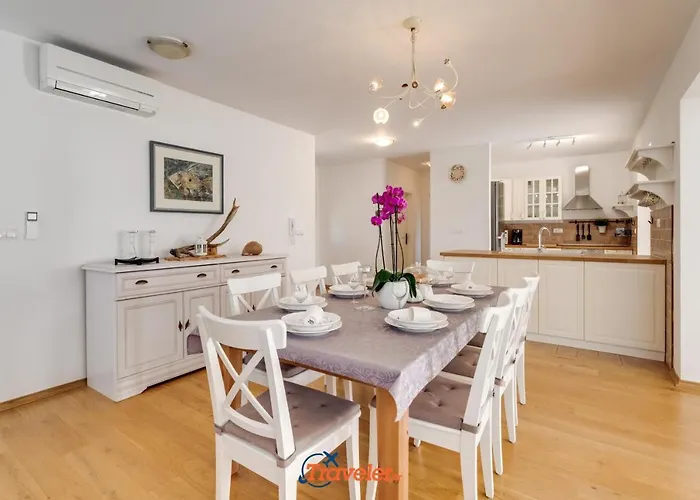 Romantic With A Large Pool And Garden In A Quiet Area - By Traveler Tourist Agency Krk Id 2158 * Vrh (Krk)